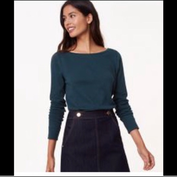 Loft Slit Tunic Tee - Midnight Malachit - Picture 5 of 5